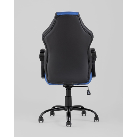 Кресло игровое TopChairs Racer Midi черно-синее