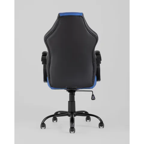 Кресло игровое TopChairs Racer Midi черно-синее