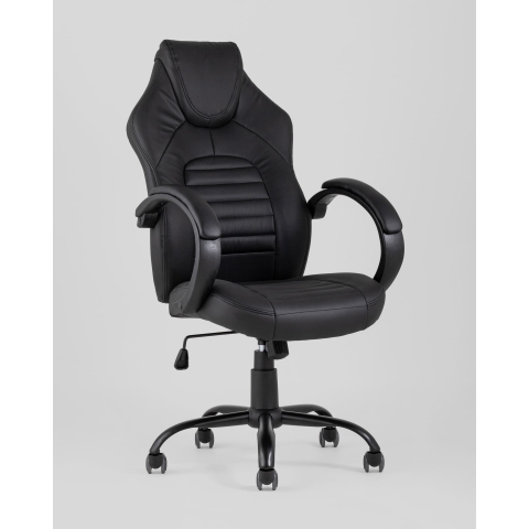 Кресло игровое TopChairs Racer Midi черное