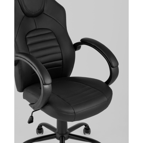 Кресло игровое TopChairs Racer Midi черное