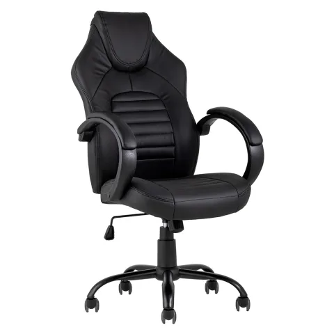 Кресло игровое TopChairs Racer Midi черное