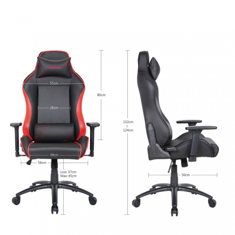 Кресло компьютерное игровое TESORO Alphaeon S1 TS-F715 Black/Red