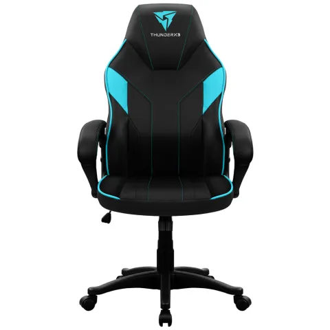 Кресло компьютерное игровое ThunderX3 EC1 Black-Cyan AIR