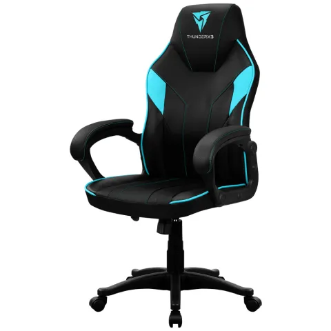 Кресло компьютерное игровое ThunderX3 EC1 Black-Cyan AIR