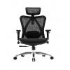 Кресло SIHOO M57 (2D поясничный упор, сетка, чёрный)