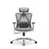 Кресло SIHOO M57 (2D поясничный упор, сетка, серый)