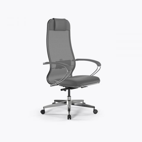 Кресло Метта Samurai Comfort S Infinity Easy Clean серый