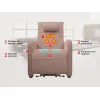 Кресло-реклайнер электрический с подъемом и массажем FUJIMO LIFT CHAIR F3005 FLFL Терра
