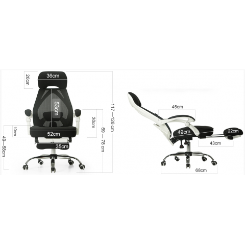 Компьютерное кресло реклайнер Hbada 117WMJ