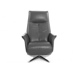 Кресло электрореклайнер FALTO Lotus Electro (2 мотора, натуральная кожа, тёмно серый)