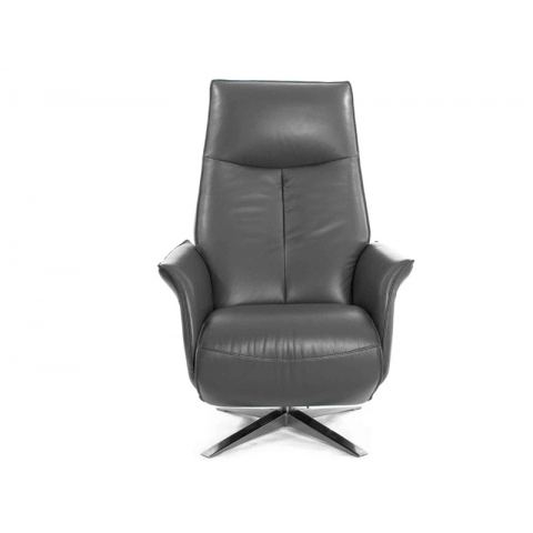 Кресло электрореклайнер FALTO Lotus Electro (2 мотора, натуральная кожа, тёмно серый)