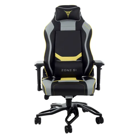 Кресло компьютерное игровое ZONE 51 Cyberpunk YG Yellow-grey
