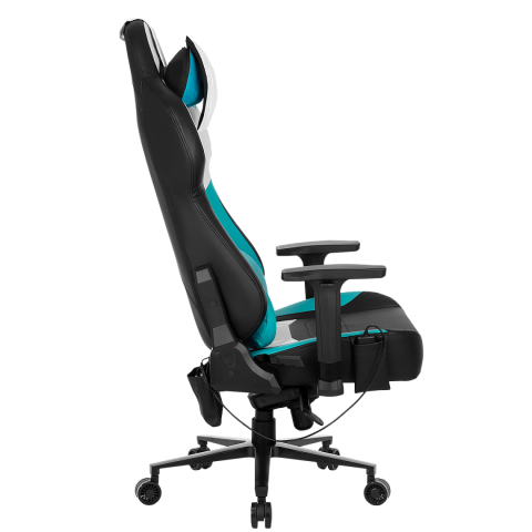 Кресло компьютерное игровое ZONE 51 IMPULSE White-Blue массажное