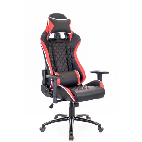 Кресло Everprof Lotus S11 Экокожа Черный/Красный