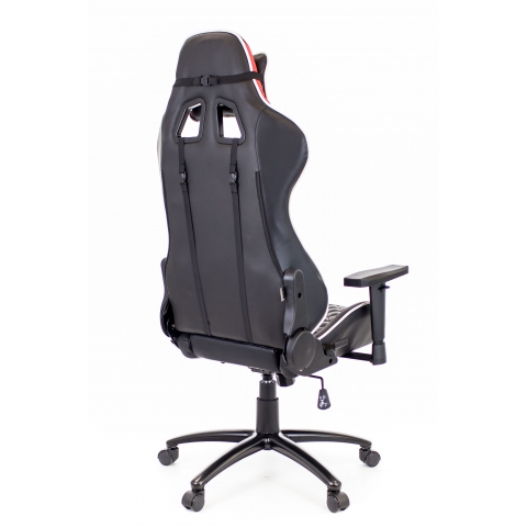 Кресло Everprof Lotus S11 Экокожа Черный/Красный