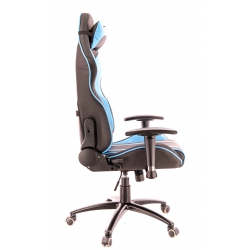 Кресло Everprof Lotus S16 Экокожа Голубой/Черный