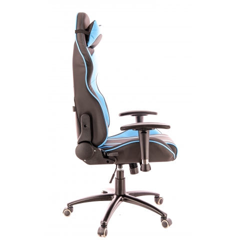 Кресло Everprof Lotus S16 Экокожа Голубой/Черный