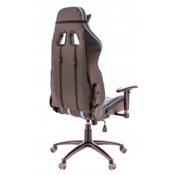 Кресло Everprof Lotus S16 Экокожа Голубой/Черный