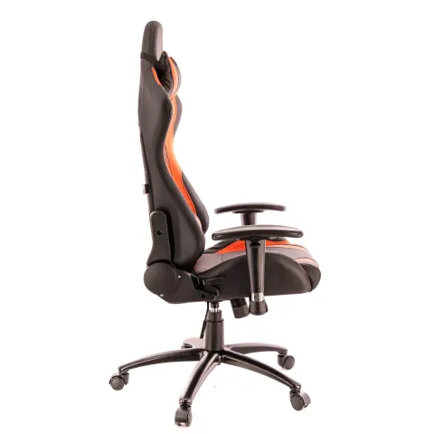 Кресло Everprof Lotus S2 Экокожа Черный/Оранжевый