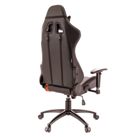 Кресло Everprof Lotus S2 Экокожа Черный/Оранжевый