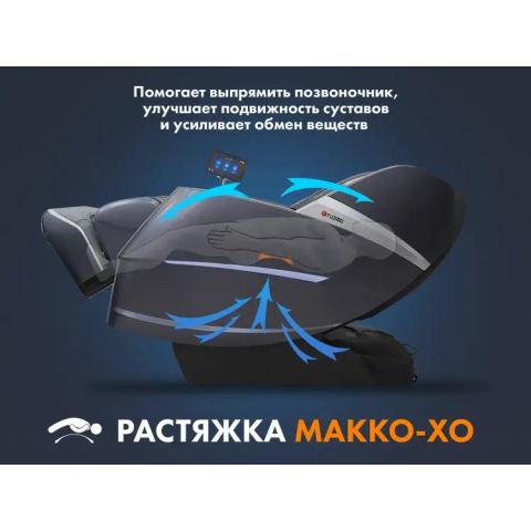 Массажное кресло FUJIMO 氣 COMBAT F700 Серый