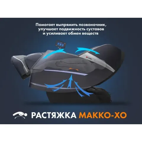Массажное кресло FUJIMO 氣 COMBAT F700 Серый