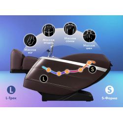 Массажное кресло FUJIMO  氣 FLEXOR F500 Brown