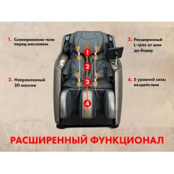 Массажное кресло FUJIMO KENKO F623 Business Edition Графит
