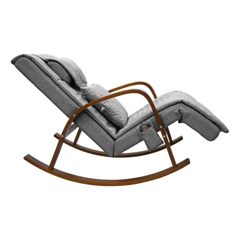 Массажное кресло качалка FUJIMO F2002 МСX Time2Chill Grey (Tailor 7) Вишня