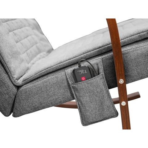 Массажное кресло качалка FUJIMO F2002 МСX Time2Chill Grey (Tailor 7) Вишня