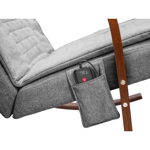 Массажное кресло качалка FUJIMO F2002 МСX Time2Chill Grey (Tailor 7) Вишня