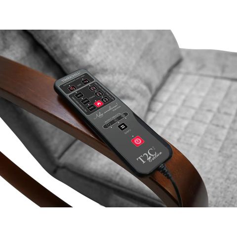 Массажное кресло качалка FUJIMO F2002 МСX Time2Chill Grey (Tailor 7) Вишня