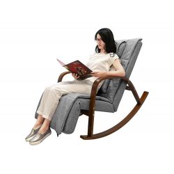 Массажное кресло качалка FUJIMO F2002 МСX Time2Chill Grey (Tailor 7) Вишня