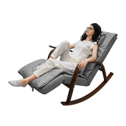 Массажное кресло качалка FUJIMO F2002 МСX Time2Chill Grey (Tailor 7) Вишня