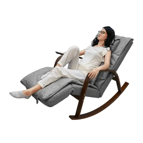 Массажное кресло качалка FUJIMO F2002 МСX Time2Chill Grey (Tailor 7) Вишня