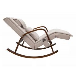 Массажное кресло качалка FUJIMO F2002 МСX Time2Chill Ivory (Tailor 2) Вишня