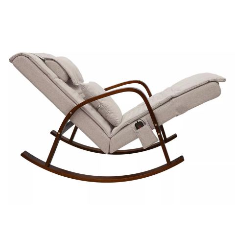 Массажное кресло качалка FUJIMO F2002 МСX Time2Chill Ivory (Tailor 2) Вишня