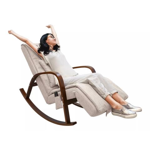 Массажное кресло качалка FUJIMO F2002 МСX Time2Chill Ivory (Tailor 2) Вишня