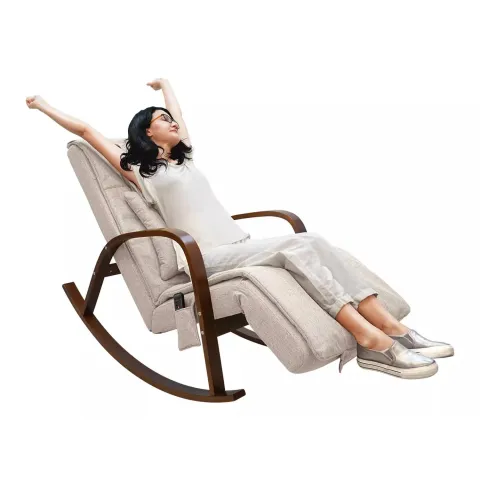 Массажное кресло качалка FUJIMO F2002 МСX Time2Chill Ivory (Tailor 2) Вишня