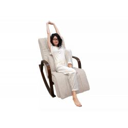 Массажное кресло качалка FUJIMO F2002 МСX Time2Chill Ivory (Tailor 2) Вишня