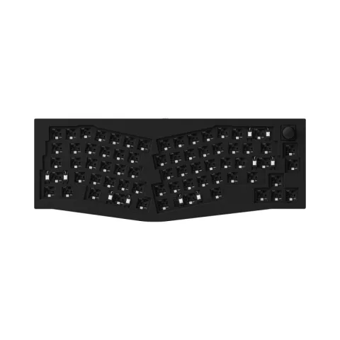 Механическая клавиатура QMK Keychron Q8 Alice-ANSI Knob, (68 кл.), RGB, Hot-Swap, Алюм.корпус, Barebone, черный