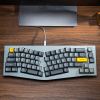 Механическая клавиатура QMK Keychron Q8 Alice-ANSI Knob, (68 кл.), RGB, Hot-Swap, Алюм.корпус, Barebone, черный