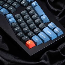 Механическая клавиатура QMK Keychron Q8 Alice-ANSI Knob, (68 кл.), RGB, Hot-Swap, Алюм.корпус, Barebone, черный