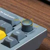 Механическая клавиатура QMK Keychron Q8 Alice-ANSI Knob, (68 кл.), RGB, Hot-Swap, Алюм.корпус, Barebone, черный