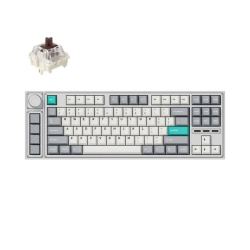 Механическая клавиатура QMK Lemokey L3, 91 клавиша, алюминиевый корпус, RGB, Gateron Jupiter Brown Switch