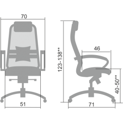 Кресло Метта Samurai SL-1.04 черный