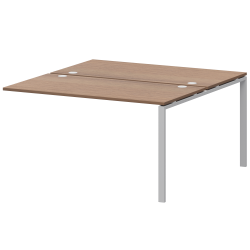 Модуль двойной на 2 рабочих места АМБЭ-002.60 Орех/Белый 1200x1236x760 Арго-М