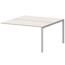 Модуль двойной на 2 рабочих места АМБЭ-002.60 Ясень шимо/Белый 1200x1236x760 Арго-М