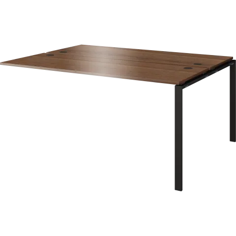Модуль двойной на 2 рабочих места АМБЭ-003 Орех/Антрацит 1400x1496x760 Арго-М