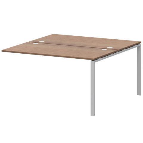 Модуль двойной на 2 рабочих места АМБЭ-003.60 Орех/Белый 1400x1236x760 Арго-М